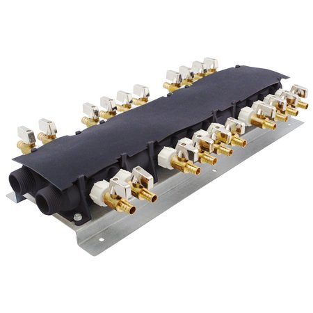 Apollo Pex 20-Port PEX Manifold with 1/2 in. Brass Ball Valves 6907920CP